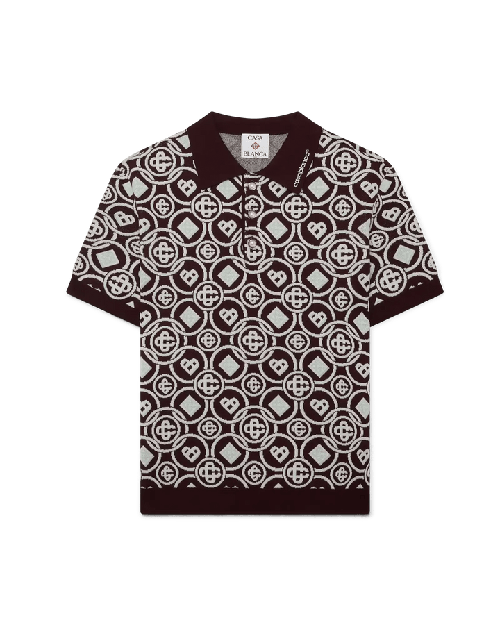 CASABLANCA - Polo en maille Monogram - Lothaire
