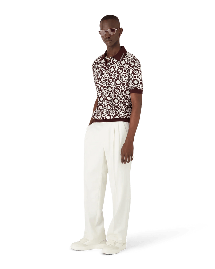 CASABLANCA - Polo en maille Monogram - Lothaire