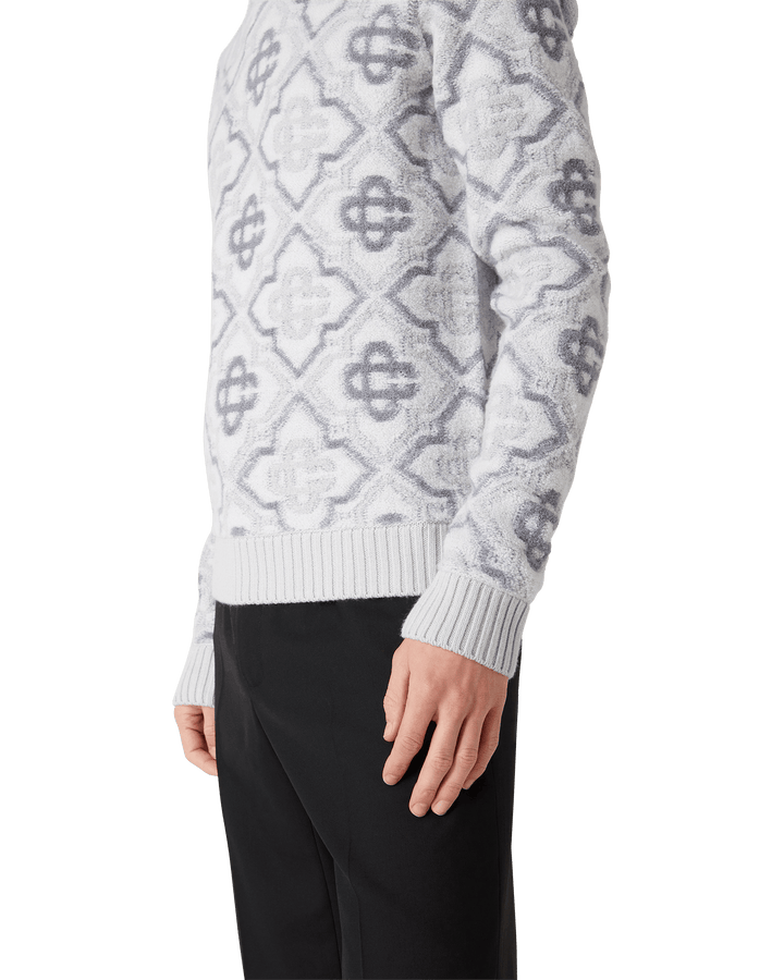 CASABLANCA - PULL EN TRICOT MONOGRAMME Gris - Lothaire