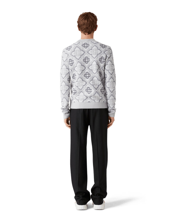 CASABLANCA - PULL EN TRICOT MONOGRAMME Gris - Lothaire