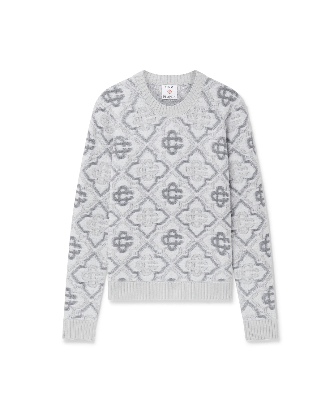 CASABLANCA - PULL EN TRICOT MONOGRAMME Gris - Lothaire