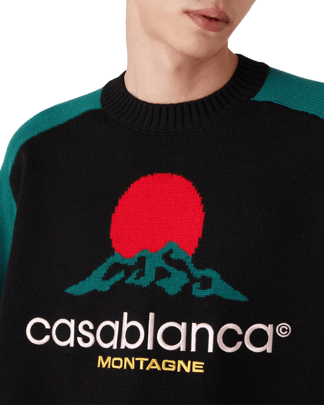CASABLANCA - Pull mérinos Montagne - Lothaire