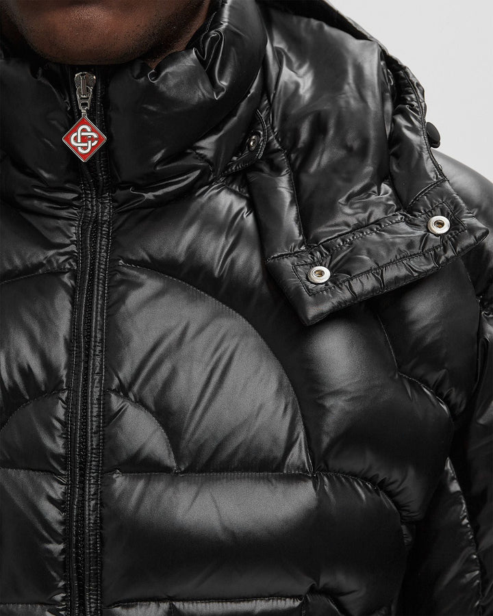 CASABLANCA - Quilted Puffer Jacket Noir - Lothaire