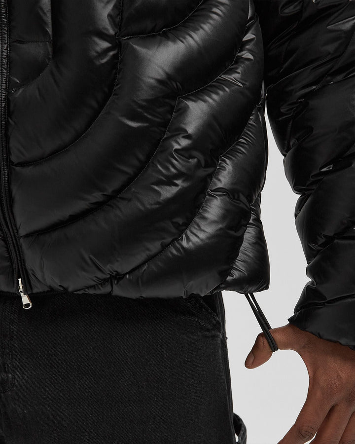 CASABLANCA - Quilted Puffer Jacket Noir - Lothaire