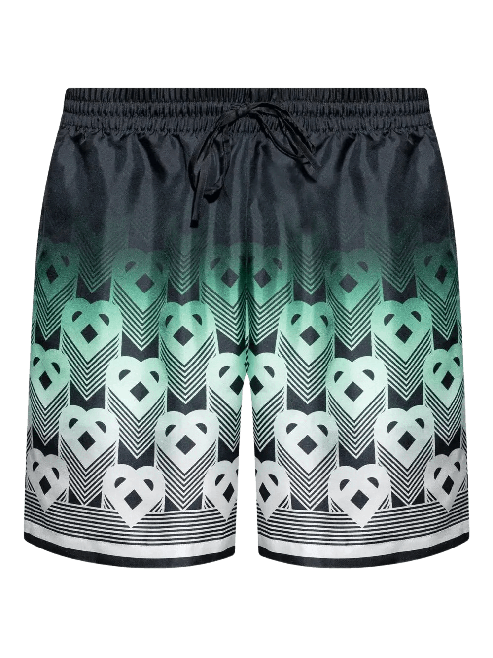 CASABLANCA - short à motif monogrammé vert - Lothaire