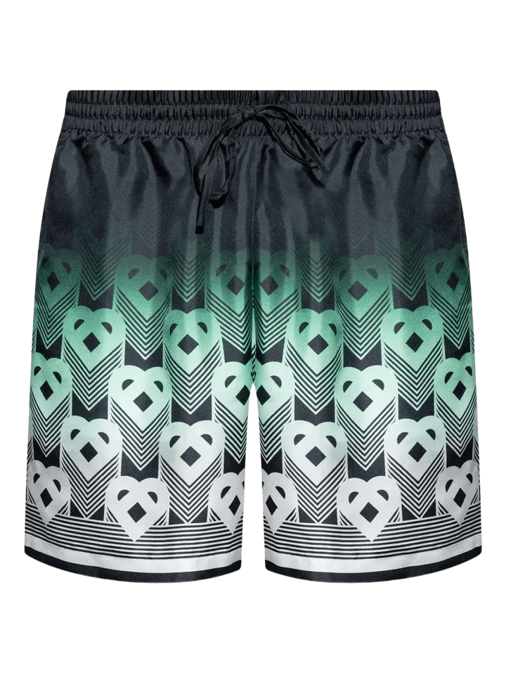CASABLANCA - short à motif monogrammé vert - Lothaire