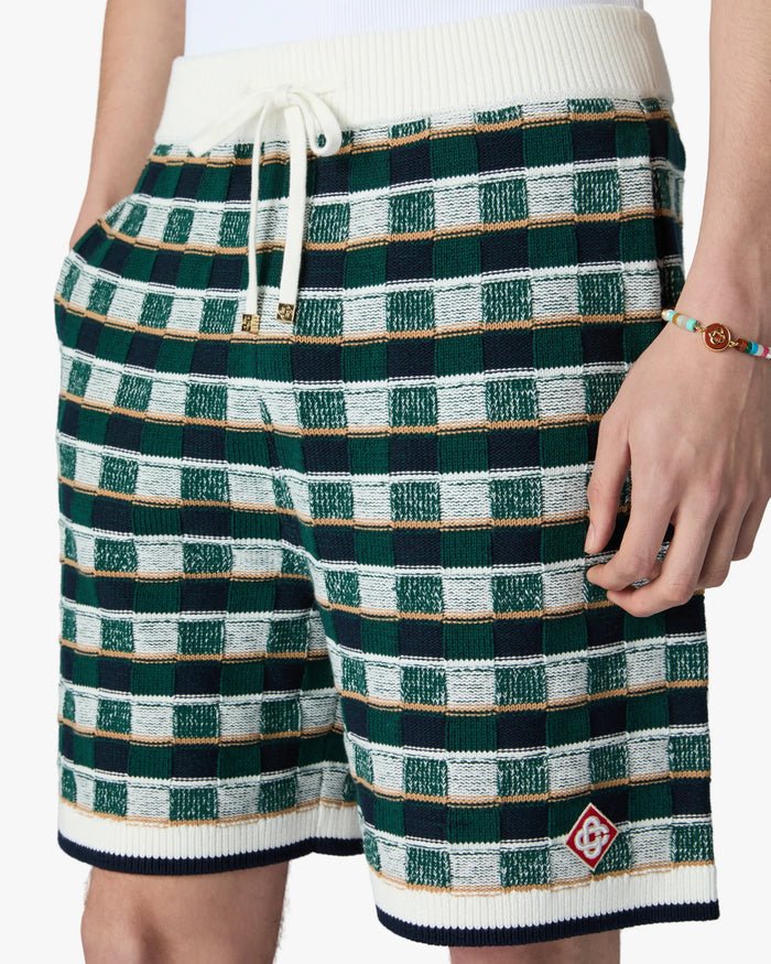 CASABLANCA - Short Crochet Motif Mosaïque Vert - Lothaire