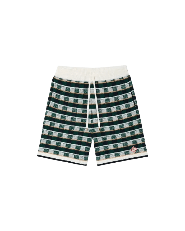 CASABLANCA - Short Crochet Motif Mosaïque Vert - Lothaire