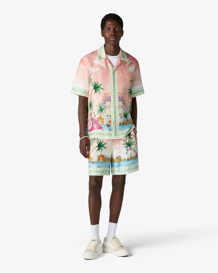 CASABLANCA - Short en Soie Ethereal Rose - Lothaire