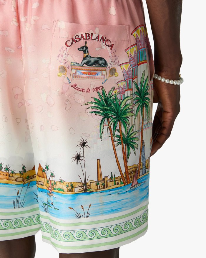 CASABLANCA - Short en Soie Ethereal Rose - Lothaire