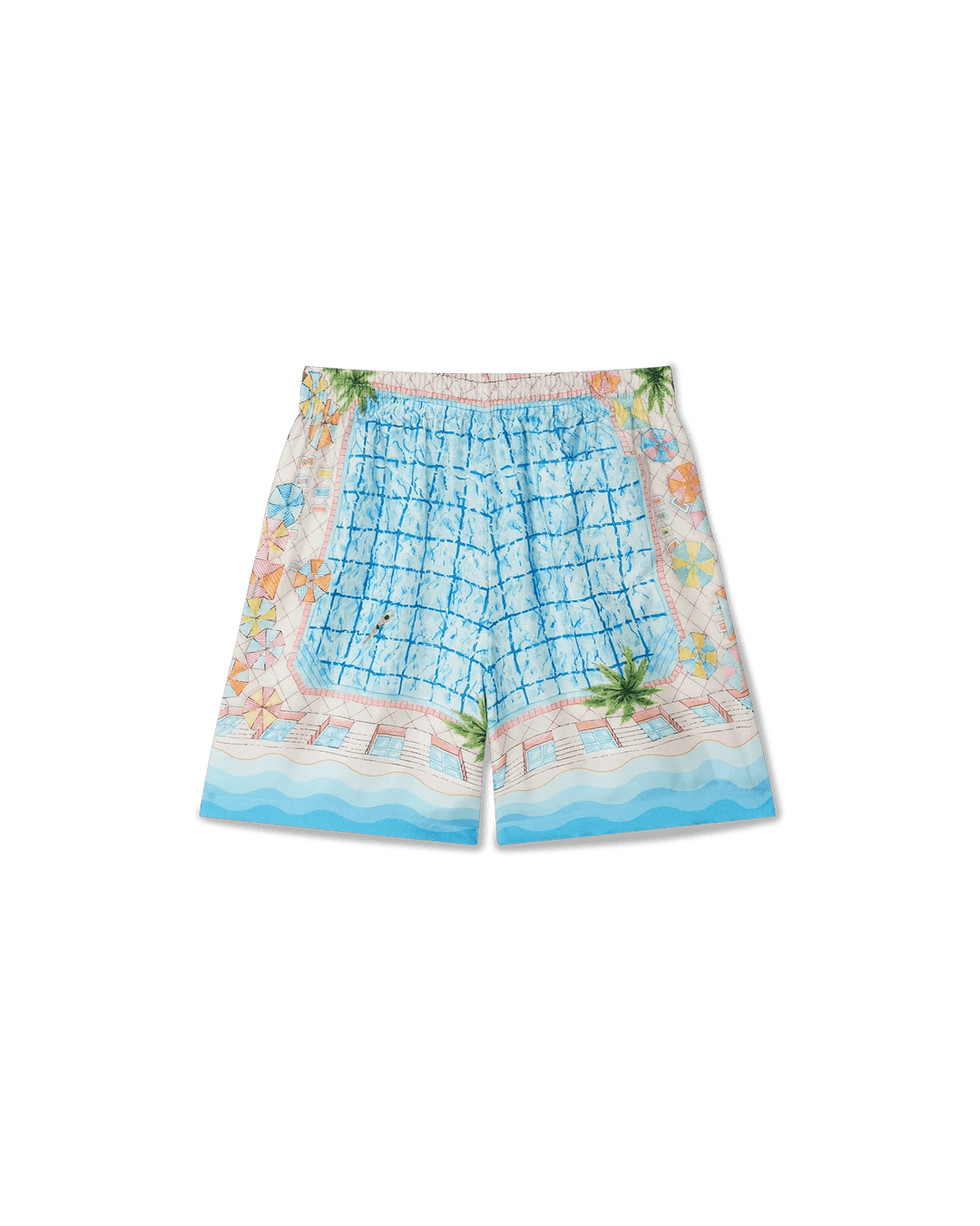 CASABLANCA - SHORT EN SOIE LE PLONGEON Bleu - Lothaire
