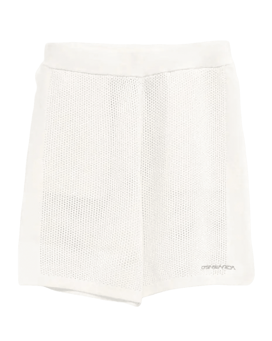 CASABLANCA - Shorts embroidered mesh Blanc - Lothaire