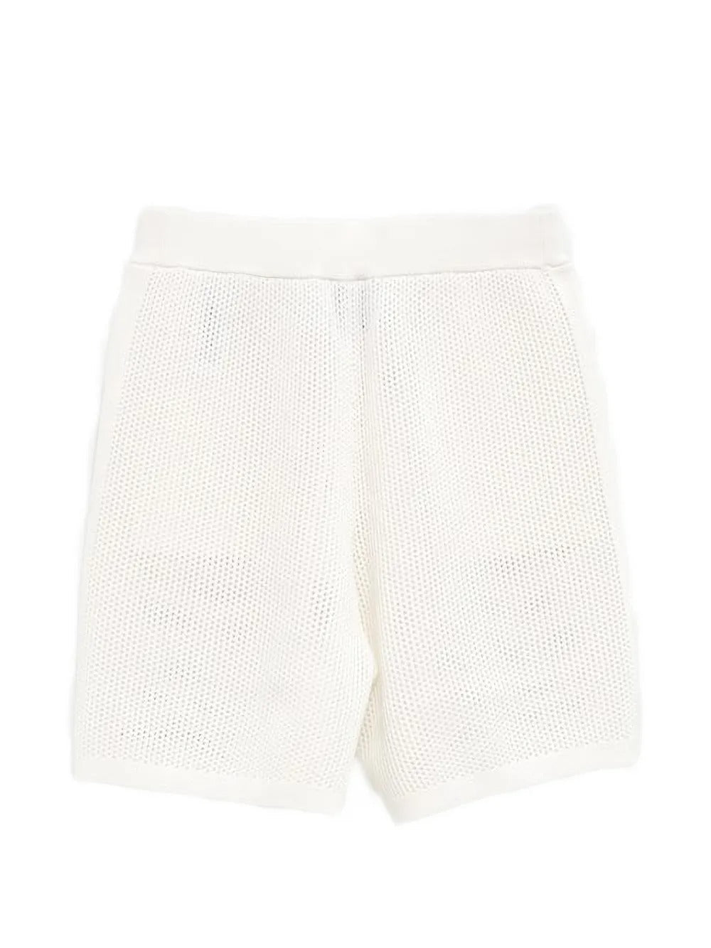 CASABLANCA - Shorts embroidered mesh Blanc - Lothaire