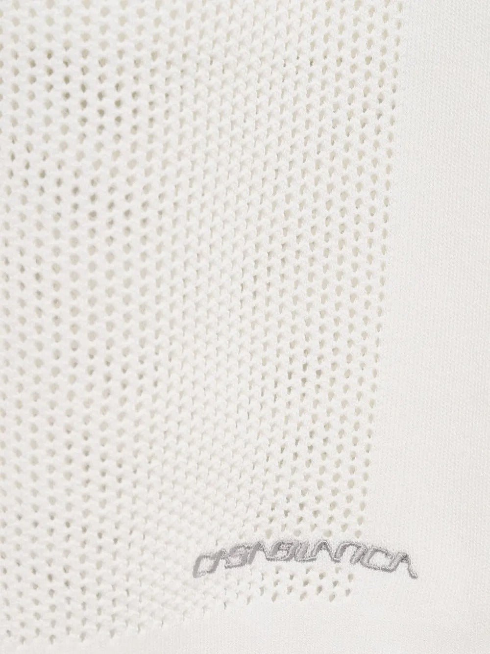 CASABLANCA - Shorts embroidered mesh Blanc - Lothaire