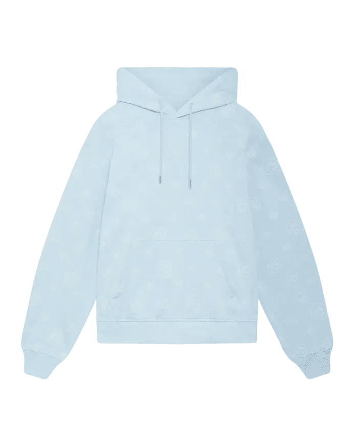 CASABLANCA - Sweat à capuche Applique à monogramme Bleu - Lothaire