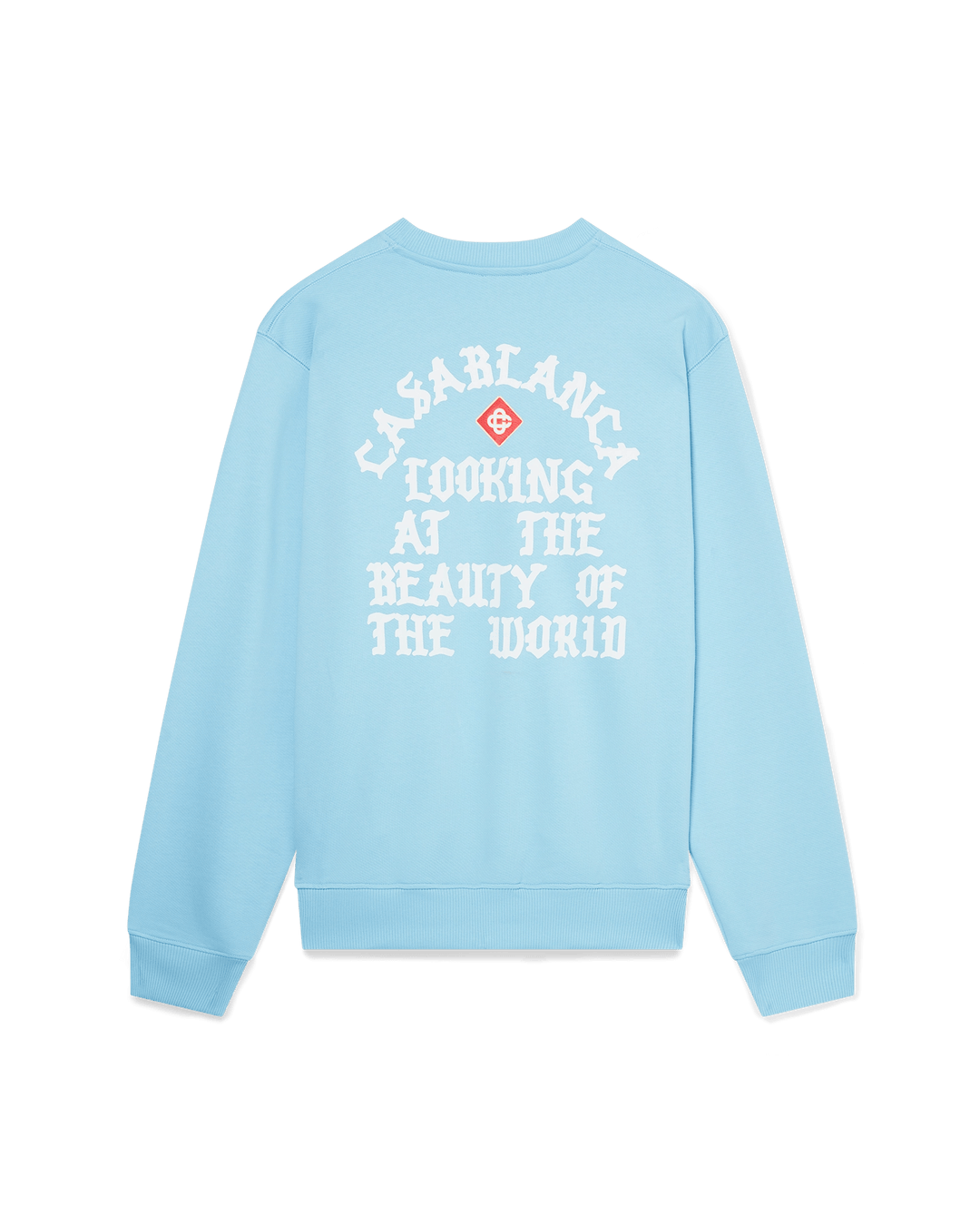 CASABLANCA - SWEAT - SHIRT Beauty of The World Bleu ciel - Lothaire