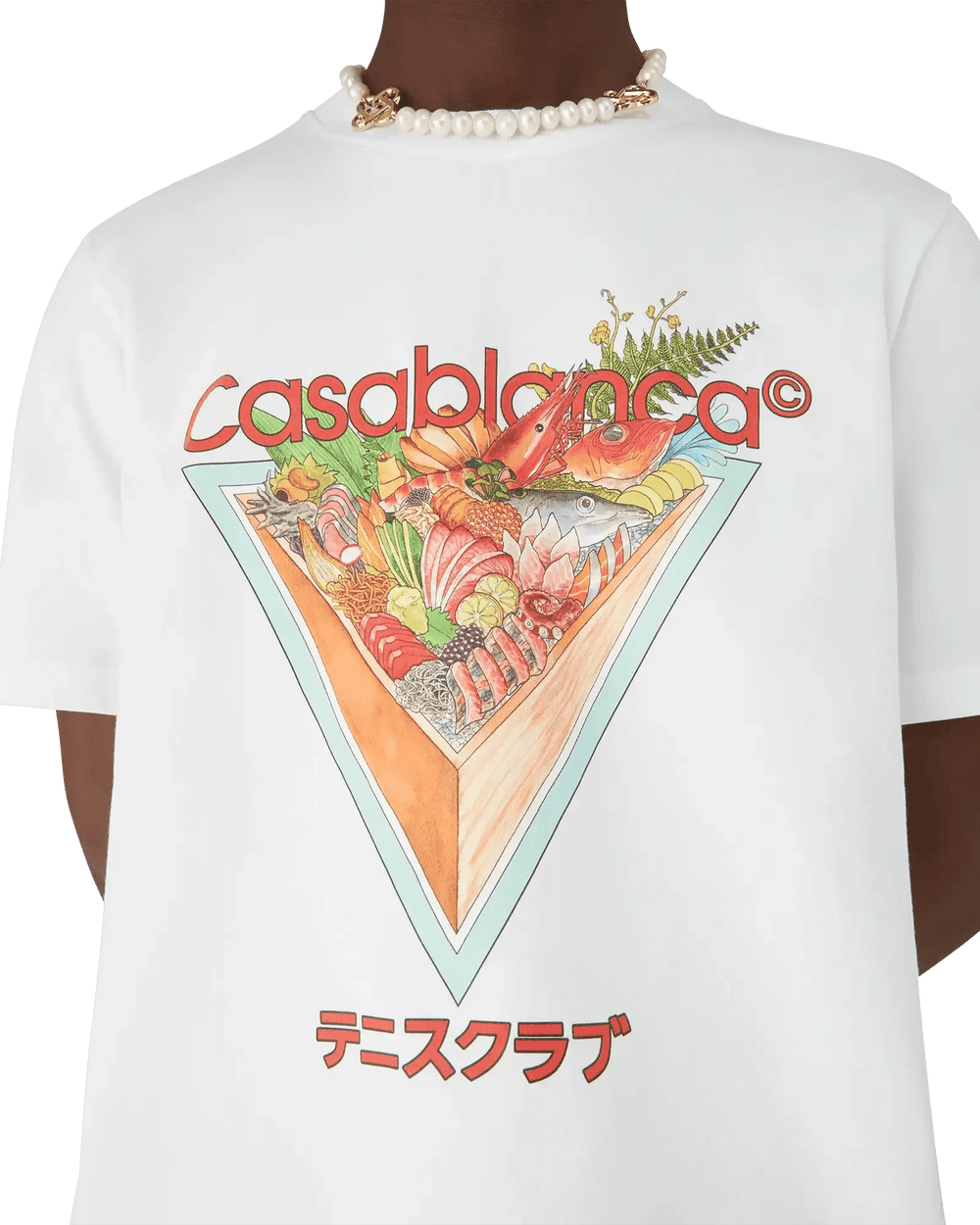 CASABLANCA - T-shirt à manches courtes Tennis Club Icon blanc - Lothaire