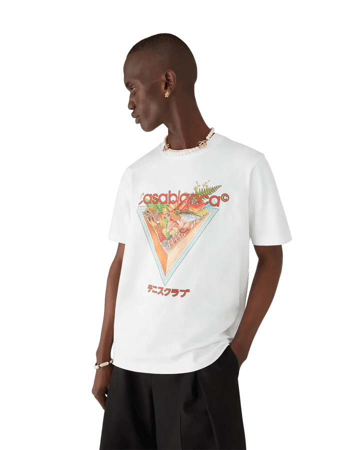 CASABLANCA - T-shirt à manches courtes Tennis Club Icon blanc - Lothaire