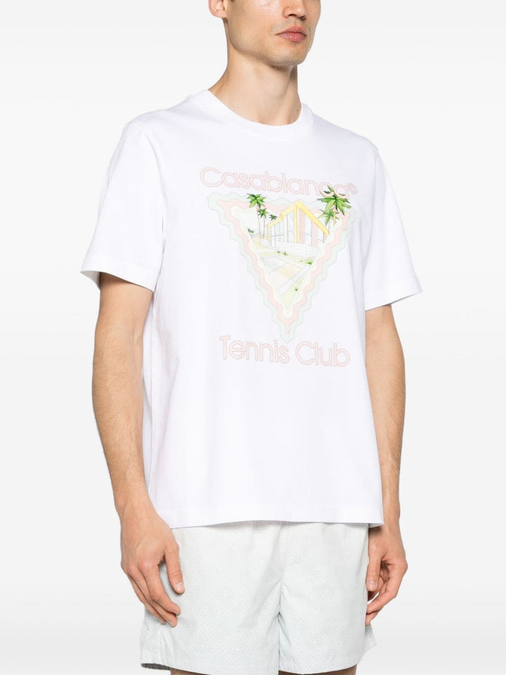 Casablanca - T Shirt blanc Maison de rêve - Lothaire