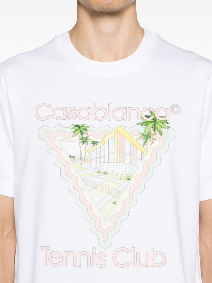 Casablanca - T Shirt blanc Maison de rêve - Lothaire