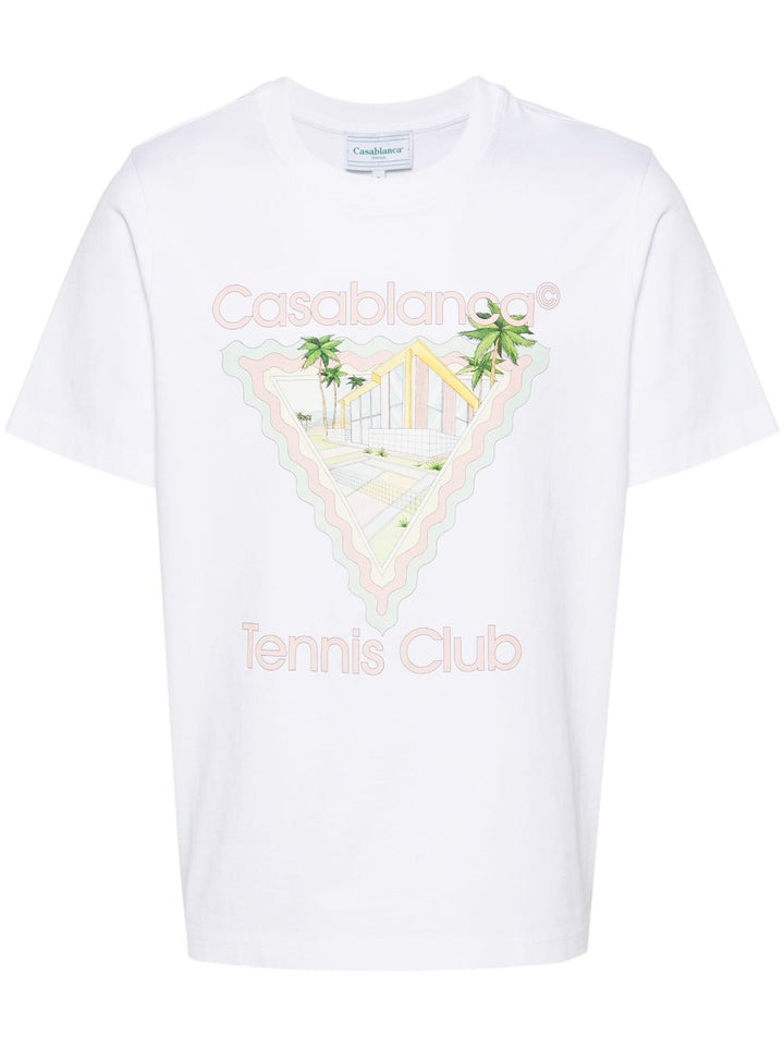 Casablanca - T Shirt blanc Maison de rêve - Lothaire