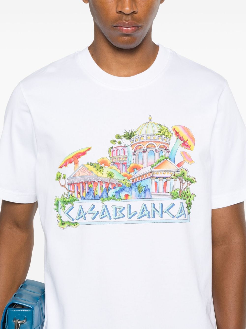 CASABLANCA - T-shirt blanc the road to knowledge - Lothaire