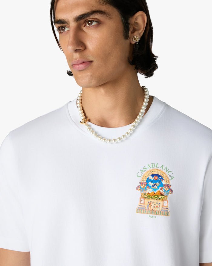 CASABLANCA - T-shirt Egyptian L'Arche Blanc - Lothaire