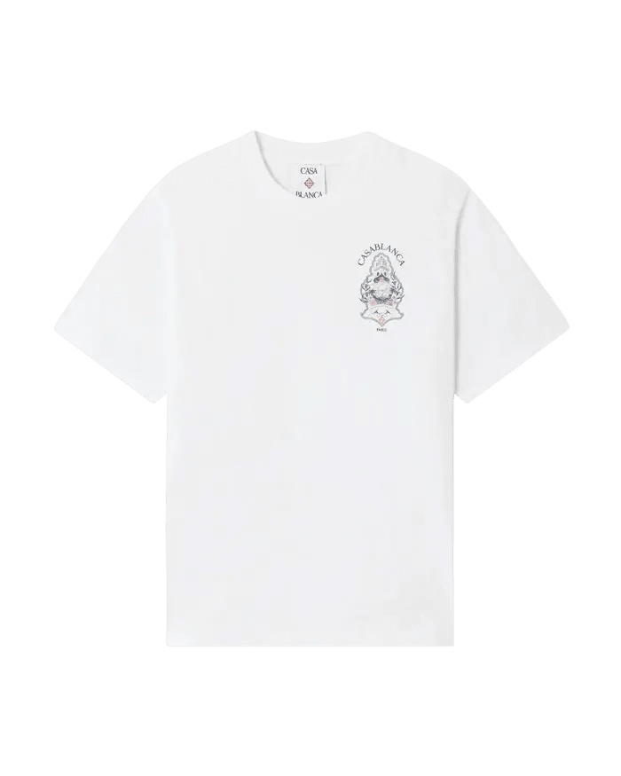 CASABLANCA - T-shirt Hotel Emblem Blanc - Lothaire