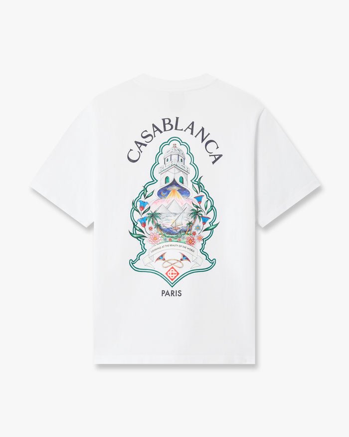 CASABLANCA - T-shirt Hotel Emblem Blanc - Lothaire