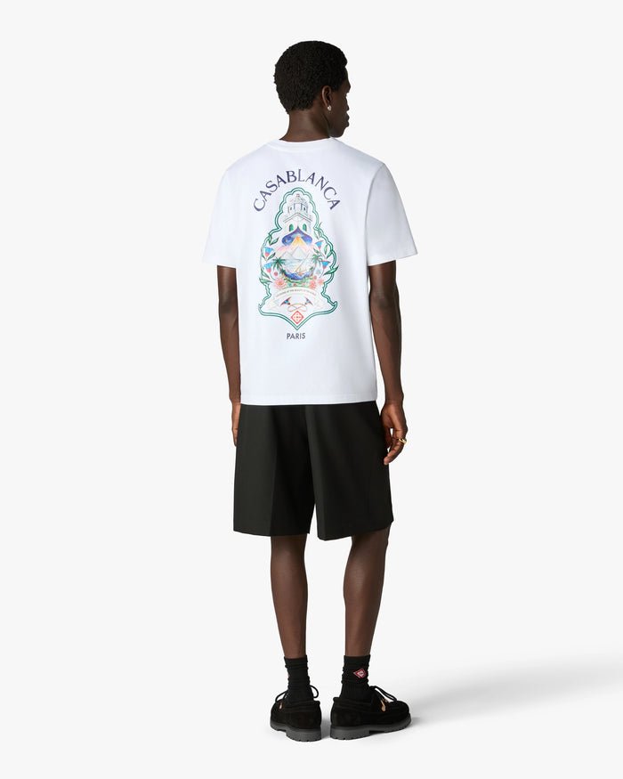 CASABLANCA - T-shirt Hotel Emblem Blanc - Lothaire
