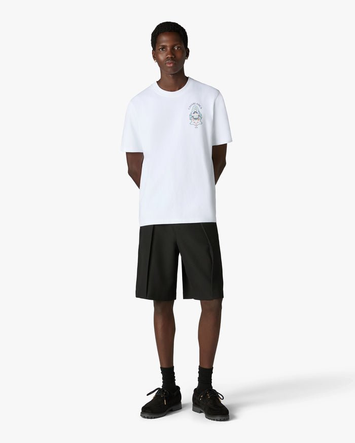 CASABLANCA - T-shirt Hotel Emblem Blanc - Lothaire