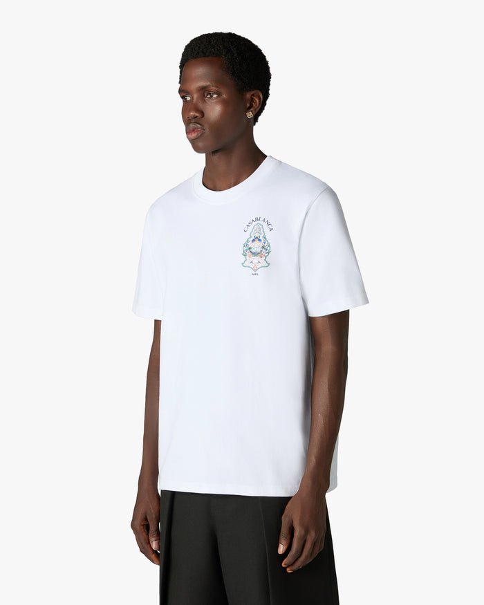 CASABLANCA - T-shirt Hotel Emblem Blanc - Lothaire