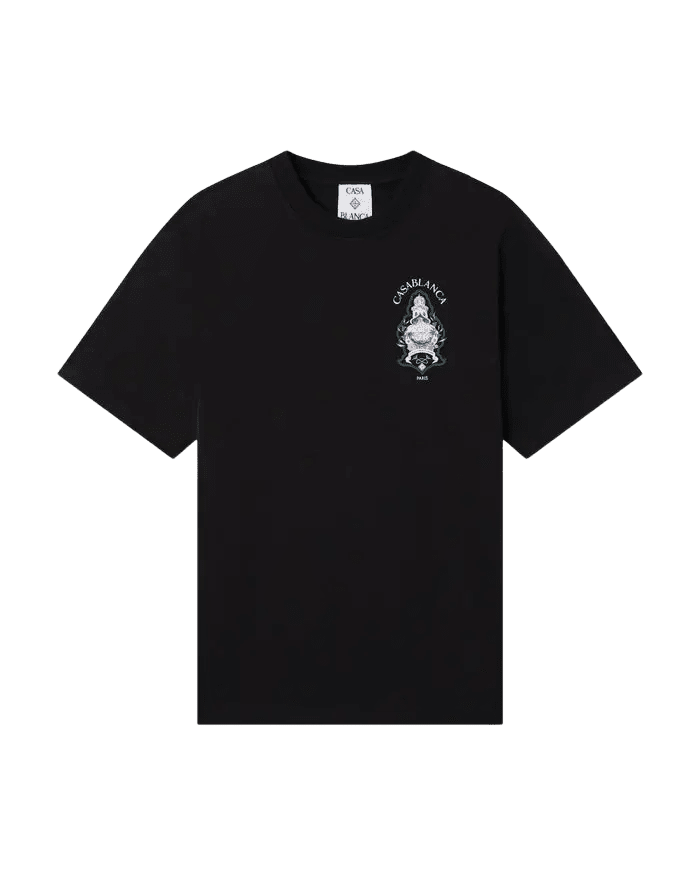 CASABLANCA - T-shirt Hotel Emblem Noir - Lothaire