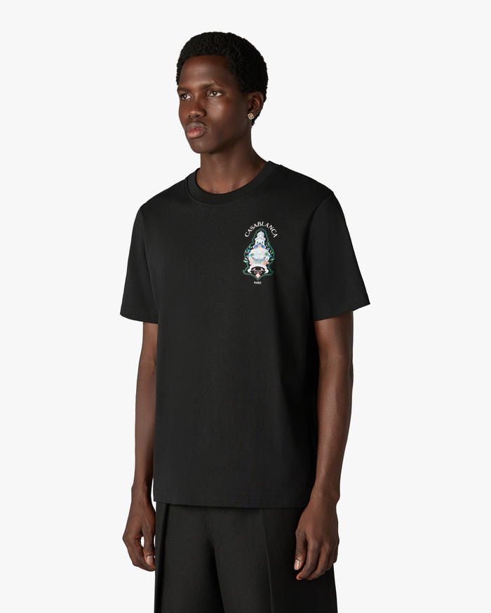 CASABLANCA - T-shirt Hotel Emblem Noir - Lothaire