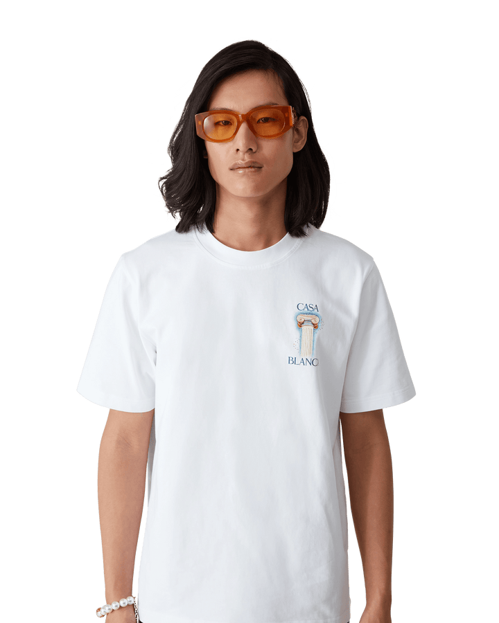 CASABLANCA - T - SHIRT LA COLONNE Blanc - Lothaire
