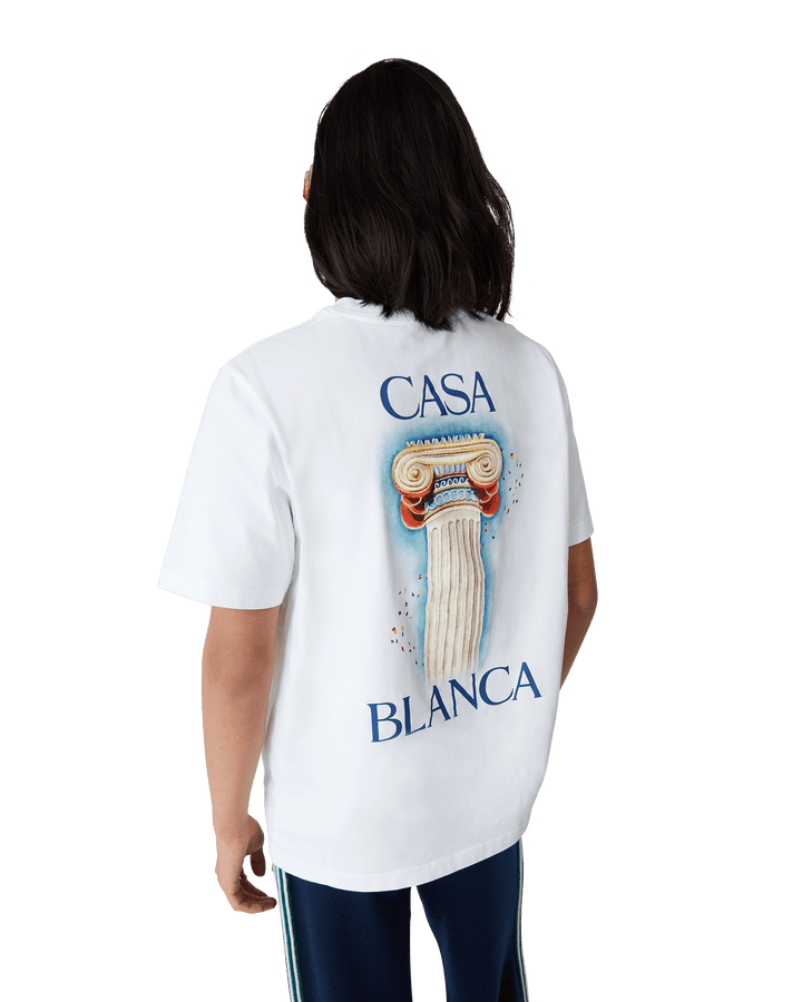 CASABLANCA - T - SHIRT LA COLONNE Blanc - Lothaire