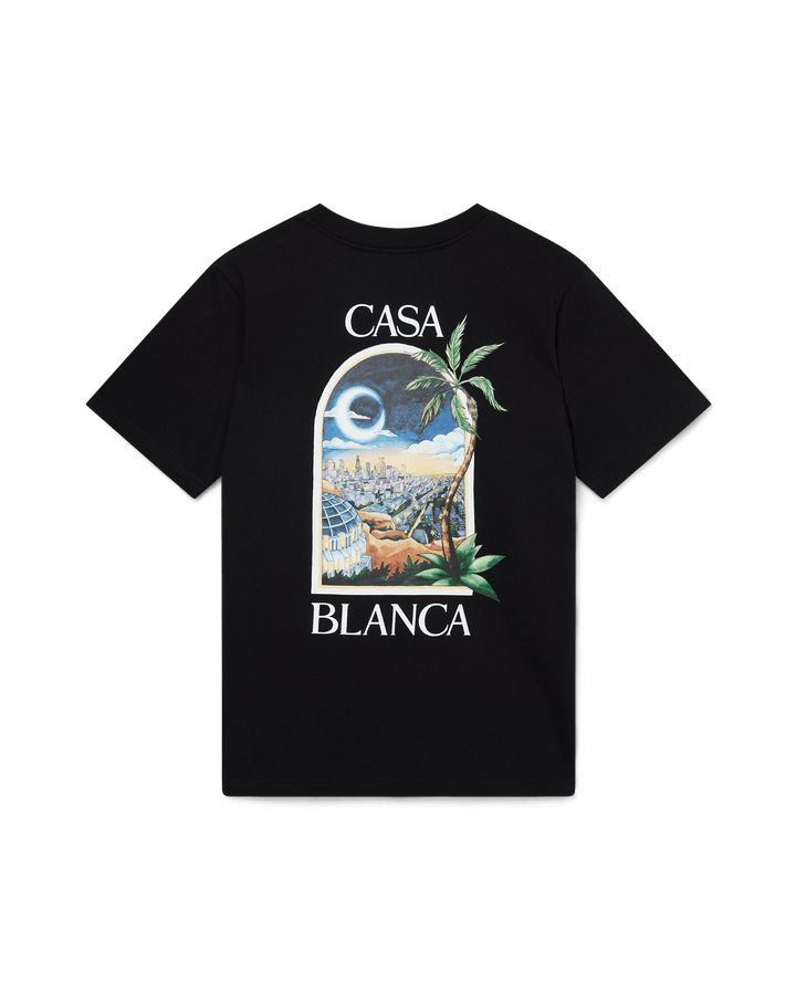 CASABLANCA - T - SHIRT L.A NIGHTS Noir - Lothaire