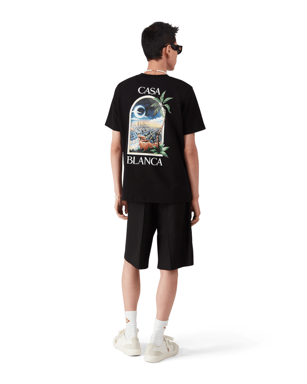 CASABLANCA - T - SHIRT L.A NIGHTS Noir - Lothaire