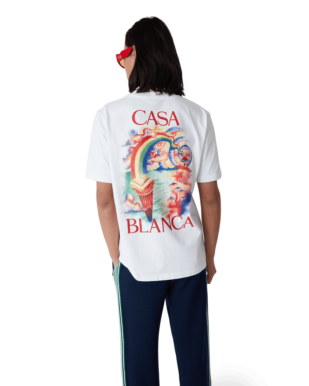 CASABLANCA - T - SHIRT "LE PROFESSEUR DE LA NATURE" Blanc - Lothaire