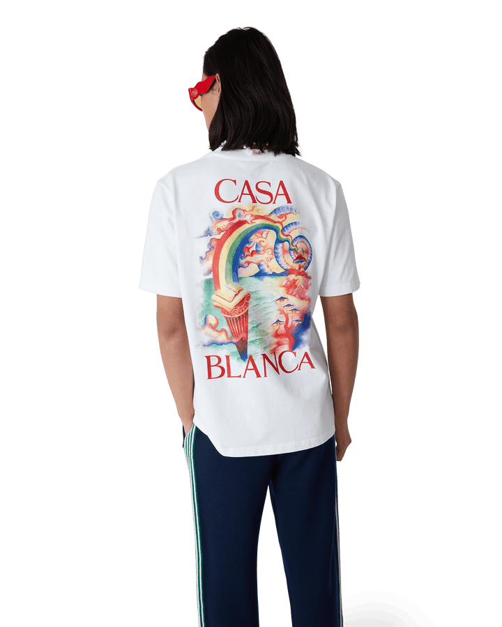 CASABLANCA - T - SHIRT "LE PROFESSEUR DE LA NATURE" Blanc - Lothaire