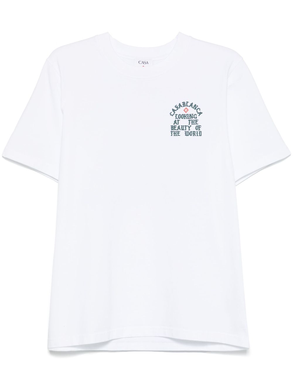 CASABLANCA - t-shirt Looking At The Beauty Of The World blanc - Lothaire