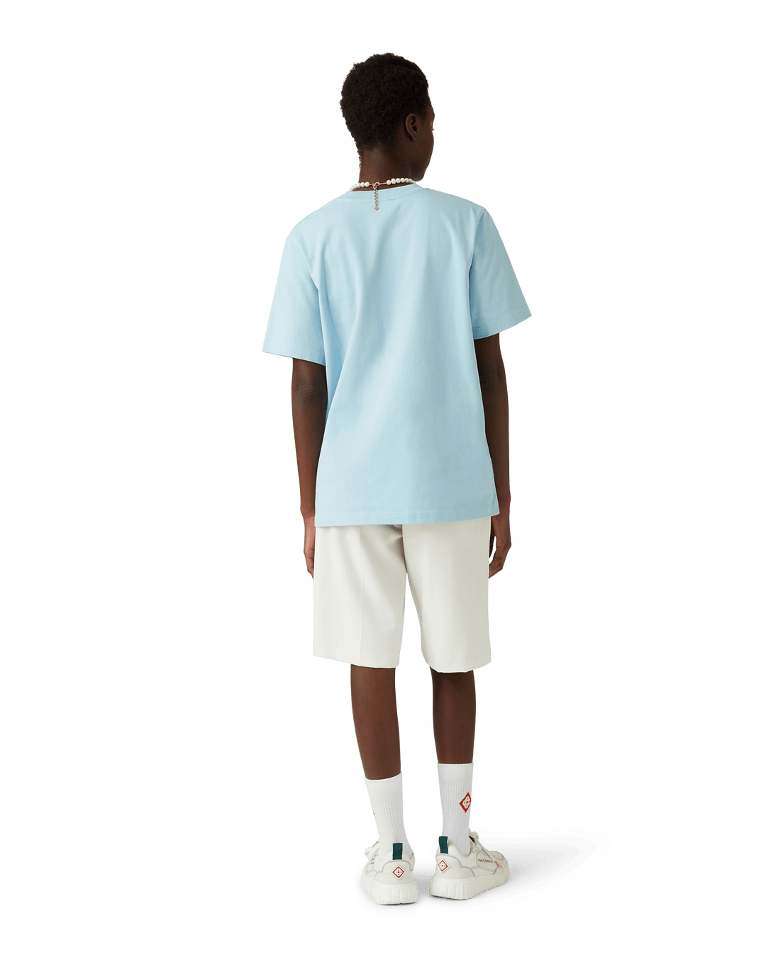 CASABLANCA - T - SHIRT MÉTAPHYSIQUE AVEC ICÔNE DU TENNIS Bleu - Lothaire