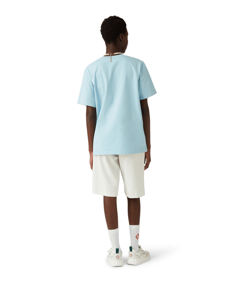 CASABLANCA - T - SHIRT MÉTAPHYSIQUE AVEC ICÔNE DU TENNIS Bleu - Lothaire