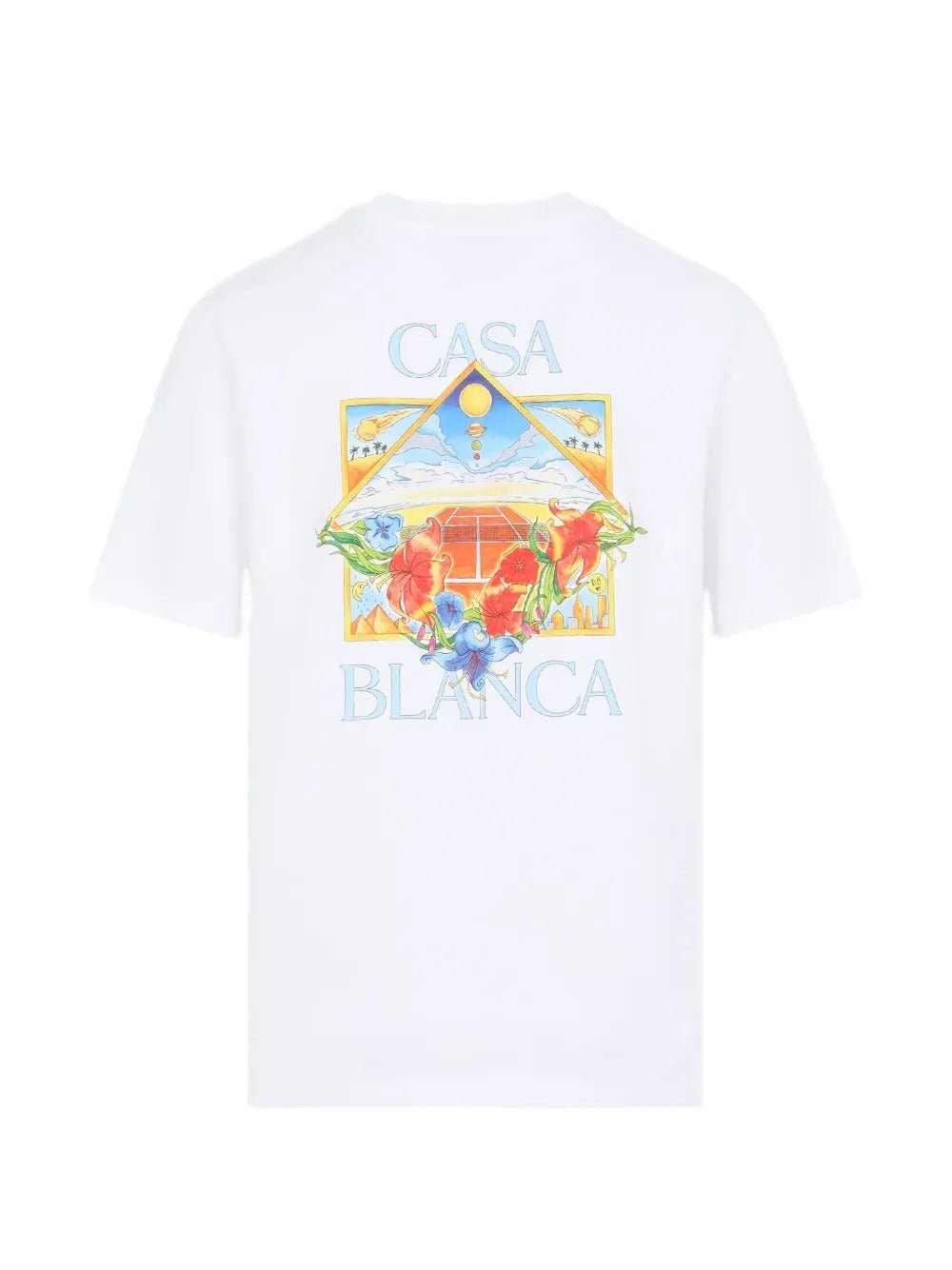 CASABLANCA - T-Shirts à Fleurs Blanc - Lothaire