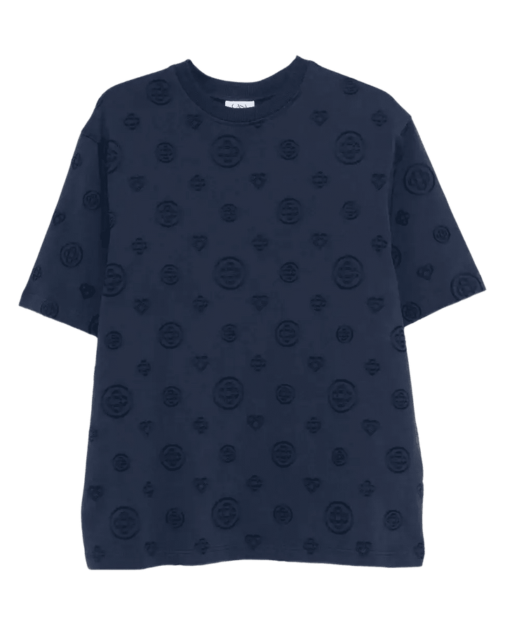 CASABLANCA - T-Shirts à motif monogrammé Bleu Marine - Lothaire