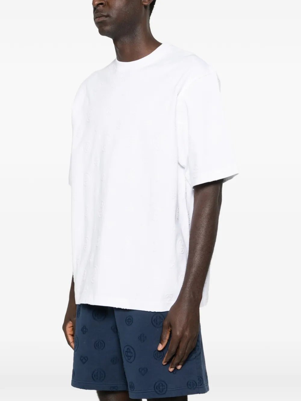 CASABLANCA - T-Shirts à Motif Zigzag Blanc - Lothaire