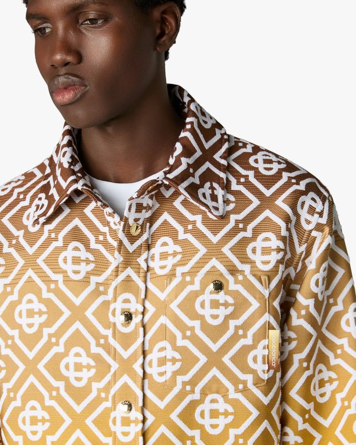 CASABLANCA - Veste-Chemise Monogramme Dégradé Beige - Lothaire
