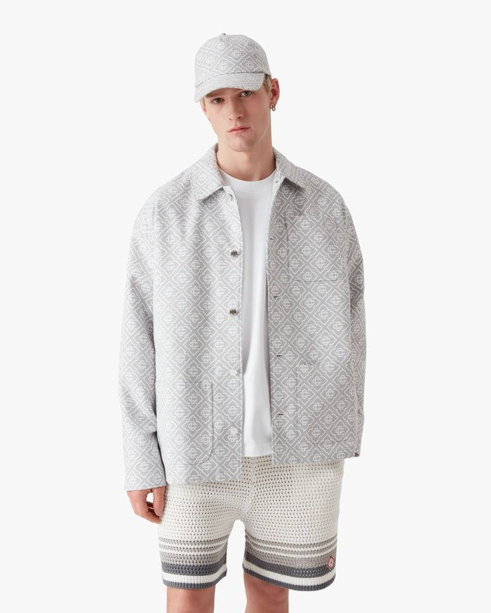 CASABLANCA - Veste de travail grise à monogramme Gris - Lothaire