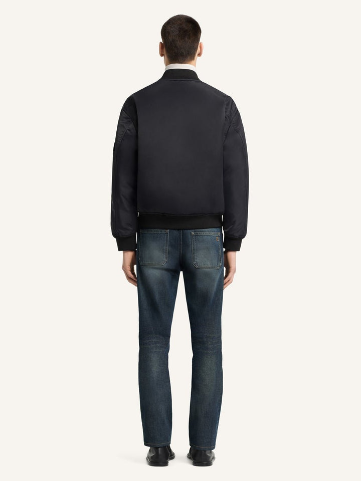 COURREGES - Bomber en Nylon Noir - Lothaire