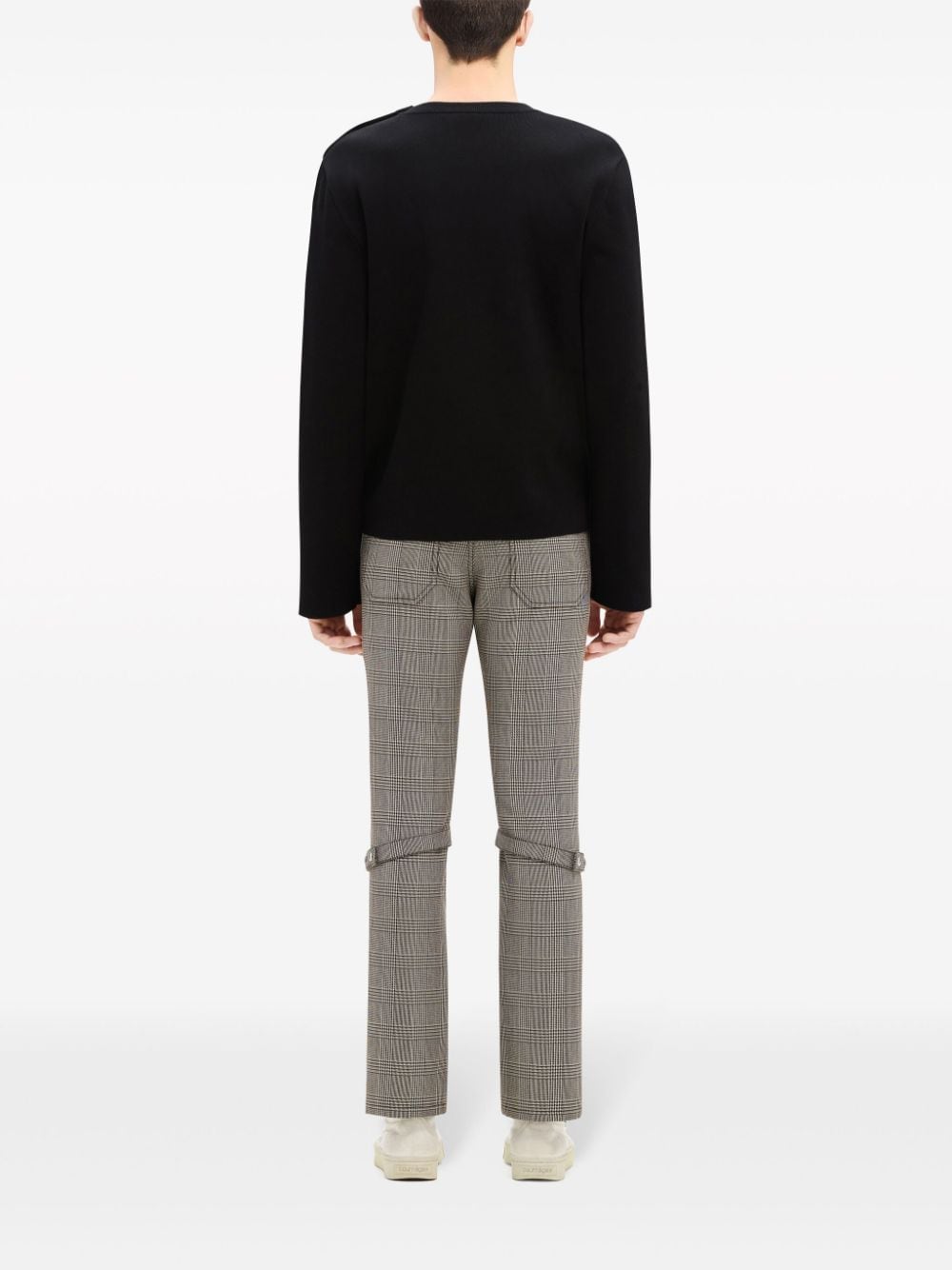 Courrèges - Pull black logo brodé - Lothaire